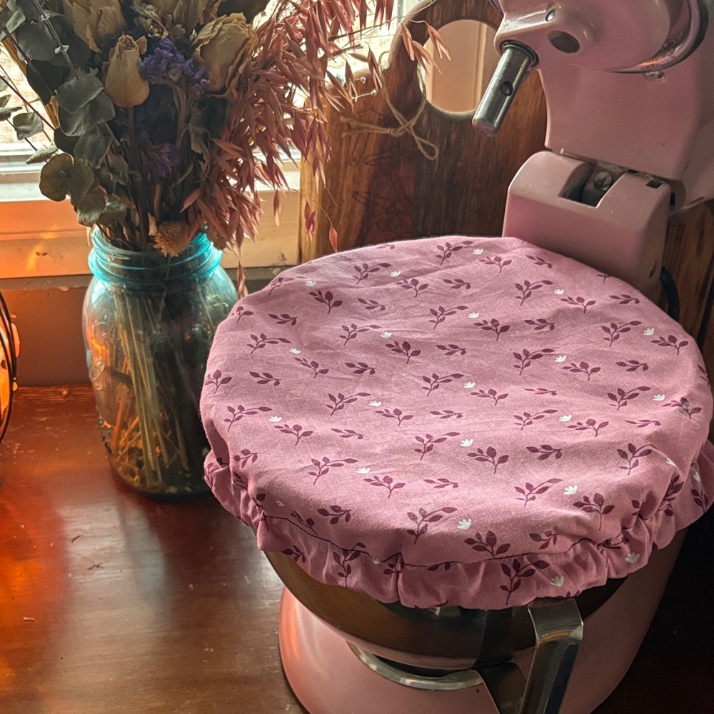 Rose Pink Floral Mixer Cover